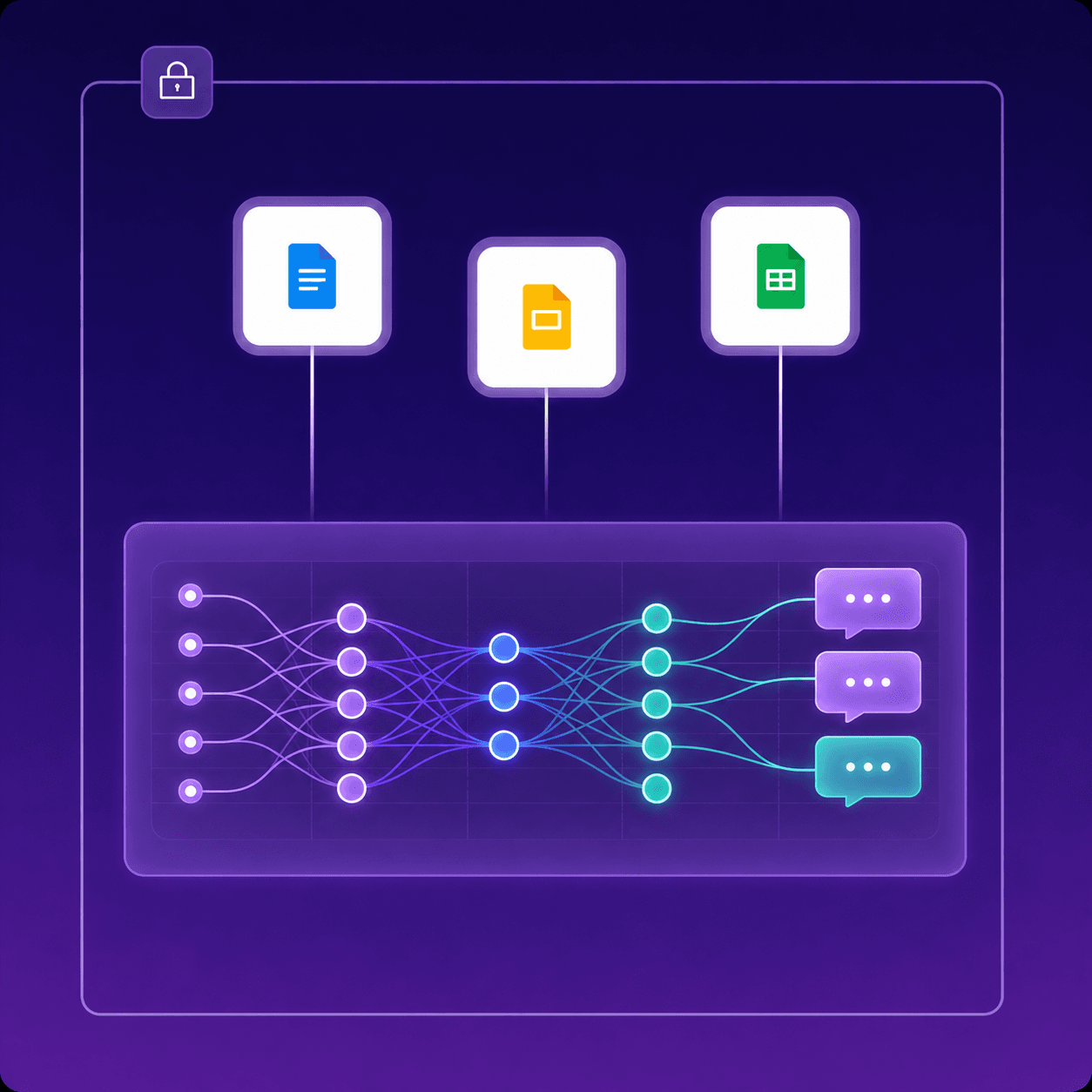 Custom AI and model integration graphic