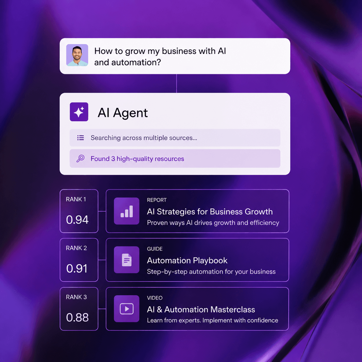 Automate manual workloads with AI agents